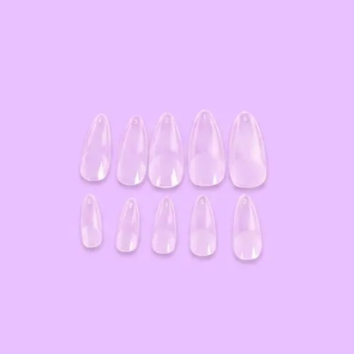 Tips Soft Gel City Girl Almendra Mediana Prelimada X240 Pcs