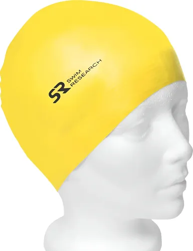Gorro De Baño Látex Sólido Resistente Para Natación Amarillo