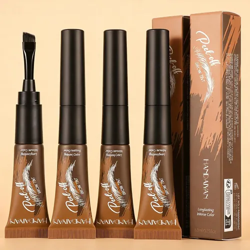 Gel Para Cejas Despegable 2 Piezas Lybhdafa Marrón Cálido
