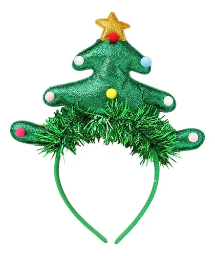 Diadema Navideña Para Árbol De Navidad Con Purpurina
