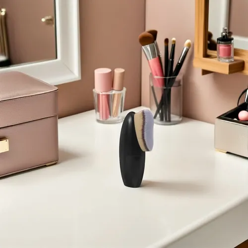 Brocha Para Base De Maquillaje, 2 Unidades, Para Líquidos Y