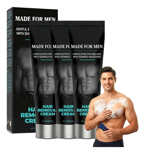 Crema Depilatoria Masculina 100 Ml Polishwiz (3 Unidades)