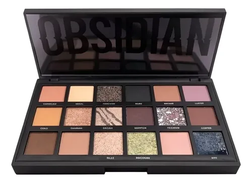 Paleta 18 Sombras Ojos Obsidian Precious Ruby Rose Hb2601
