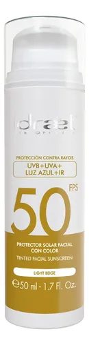 Idraet Protector Solar Facial Fps 50 Con Color Light Beige