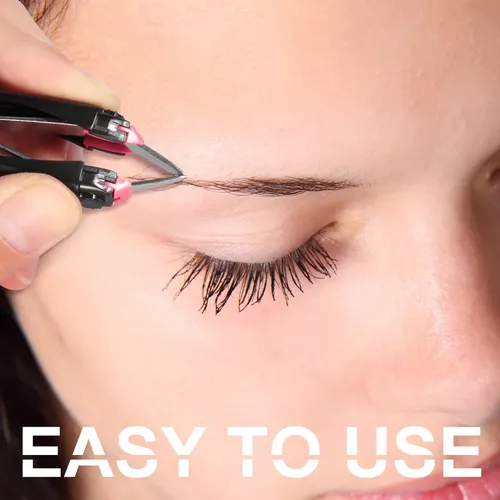 Lurrose Pinzas Automáticas Para Cejas Retráctiles Para Rostr Negro