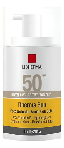 Lidherma Protector Solar Facial Con Color Dherma Sun 50fps