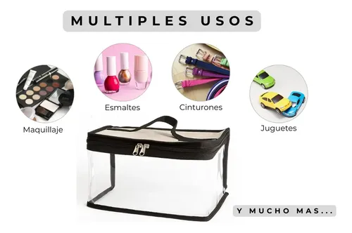 Neceser De Viaje Porta Cosmetico Maquillaje Multiuso Mediano
