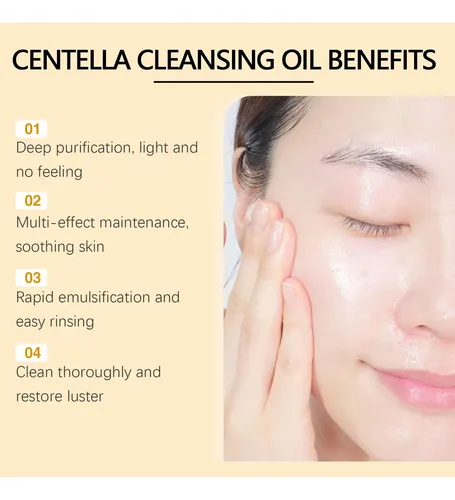 Cica Cleansing Oil With Vitamin E, Lightweight Makeup