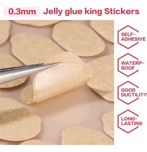 Pegamento Para Uñas Postizas Curvlife, 50 Hojas