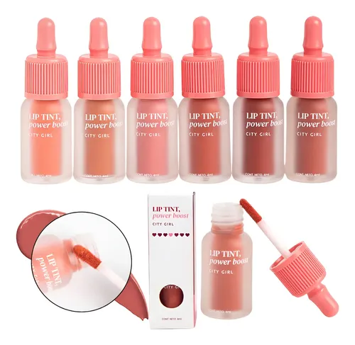 Tinta Para Labios Lip Tint Power Boost De City Girl Multiuso