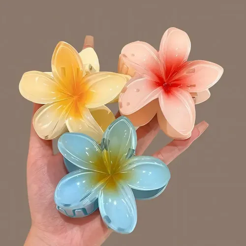 8 Pinzas De Flores Hawaianas Para Accesorios Estilo Resort D