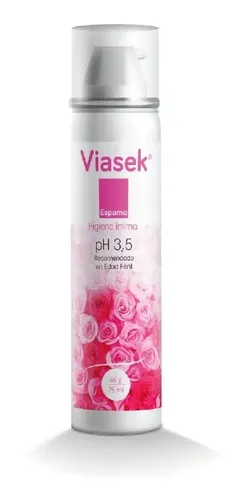 Viasek Espuma De Higiene Íntima Femenina Ph 3.5 X 75 Ml