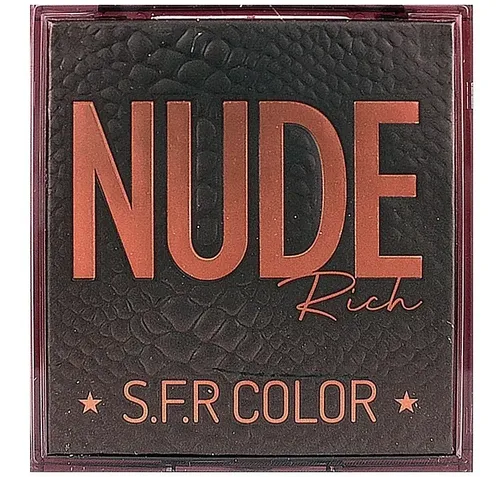 Sombras Nude Maquillaje De Ojos Mini Paleta 9 Tonos Color Nude Rich