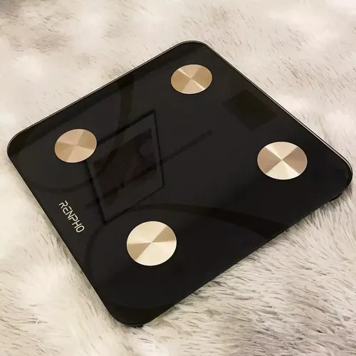 Báscula Renpho Digital Bluetooth 180kg Composición Corporal IMC Vidrio App iOS Android