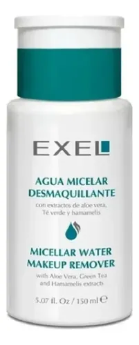 Agua Micelar Desmaquillante Aloe Vera Y Te Verde Exel 150 Ml