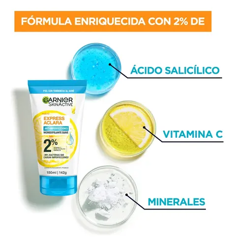 Limpiador Profundo Anti-Imperfecciones Con Ácido Salicílico de Garnier 150 Ml