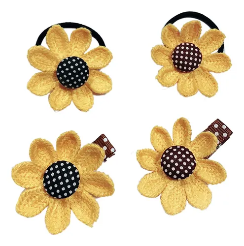 8 Adorables Cintas Para El Pelo Con Forma De Girasol