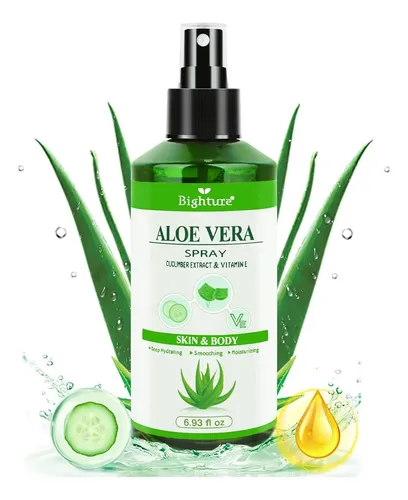 Aloe Vera Spray Bighture 4.06 Fl Oz Para Piel Y Cabello