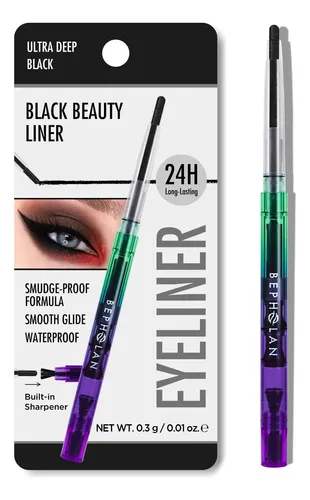 Bepholan Lápiz Delineador Negro Waterproof 4.54 G