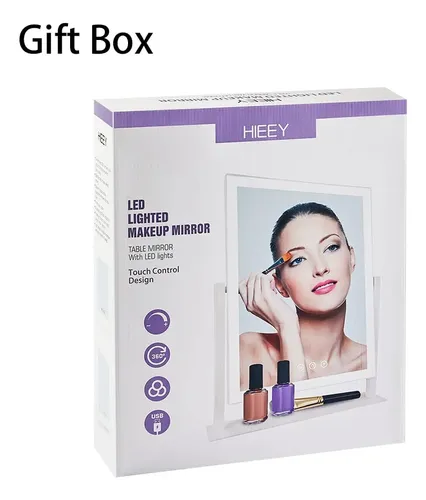 Espejo De Maquillaje Hieey Con Luz Estilo Hollywood 44 Cm 5x