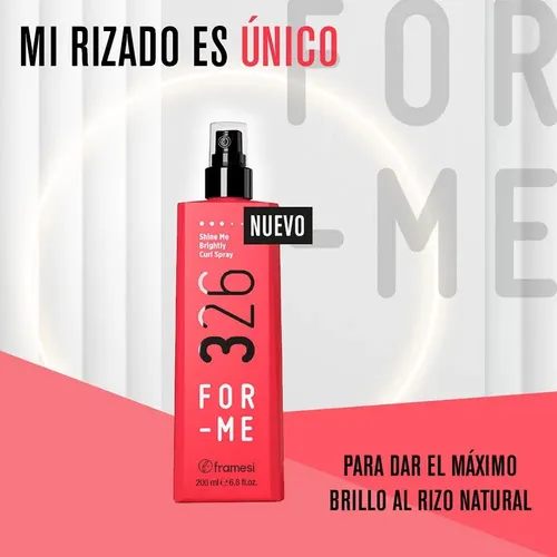 Spray 326 Shine Me Brightly Curl Rizos 200ml For Me Framesi