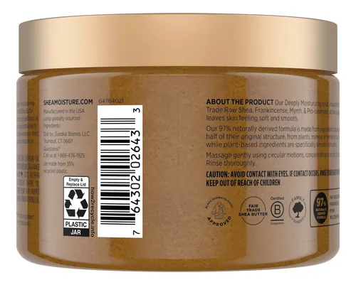 Exfoliante Corporal Shea Moisture Manteca Karité 355ml