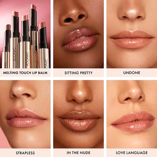 Labial Iconic London Barra Melting Touch Lip Balm Color Sitting Pretty