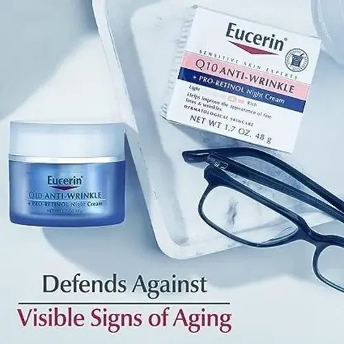 Crema De Noche Facial Antiarrugas Eucerin Q10 Sin Perfume 17