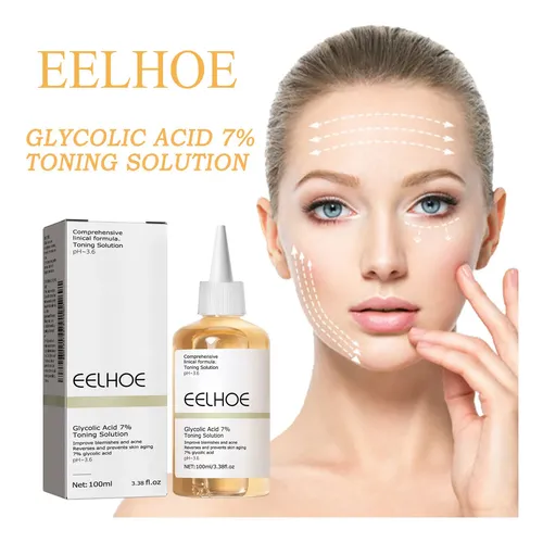 Solución Tonificante De Ácido Glicólico De 100 Ml, Eliminador De