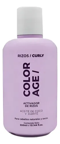 Activador De Rizos Aceite De Coco Y Karité 300ml Color Age