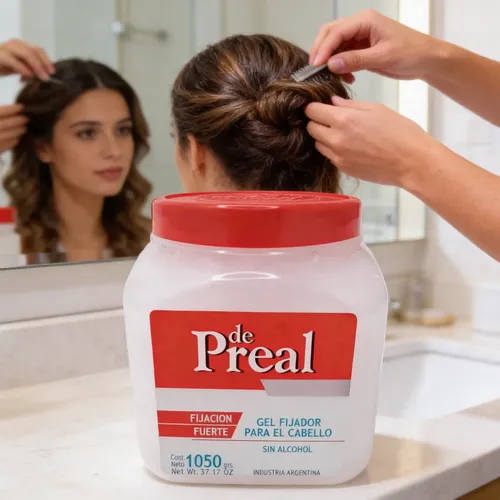 De Preal Gel Fijación Fuerte Pote X 1050g Sin Alcohol