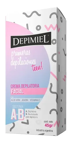 Crema depilatoria Depimiel Primeras Depilaciones para rostro piel normal 45 g
