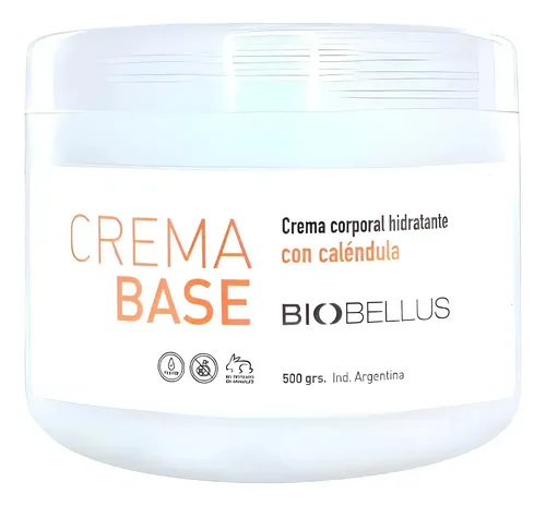 Crema Base Para Masajes Sin Fragancia – Biobellus 500grs Neutra