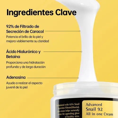 Cosrx Crema Humectante Mucina De Caracol 92% 100g