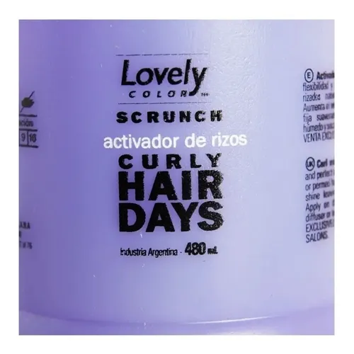 Lovely Color Scrunch Crema Peinar Definir Rulos Ex Revlon