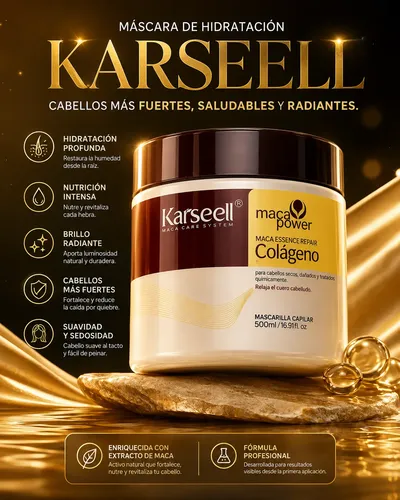 Karseell Mascarilla Capilar Colágeno 500ml Reparación