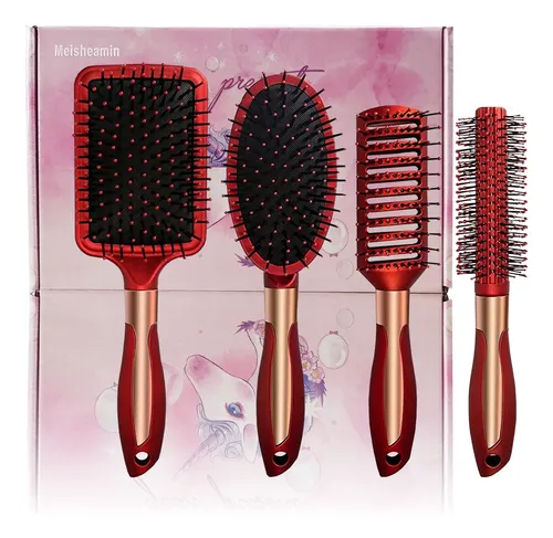 Set De Cepillos Para Cabello Meisheamin Antiestático Con Mas