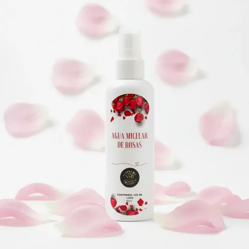 Agua Micelar De Rosas Al 100% Natural Envase 100 Ml