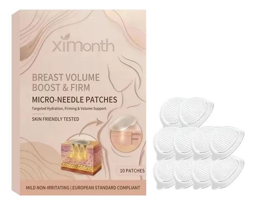 Paquete De 10 Parches Microagujas Reafirmantes Para El Pecho