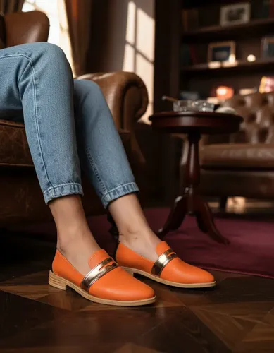 Zapato Mocasin Bajo Ioris Con Vincha Y Talonera Combinada