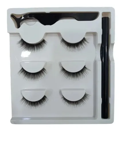 Pestañas Postizas Mink 3d Pelo Natural