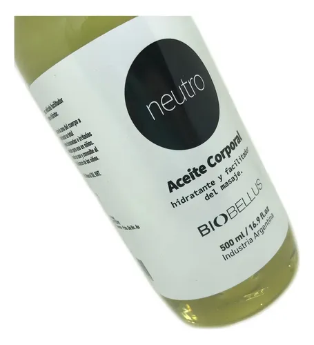 Aceite Corporal Para Masajes Neutro Biobellus X 500 Ml