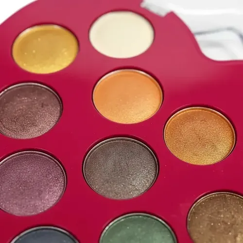 Sombra Ojos Brillante Tono 02 Paleta Corazon 12 Tonos Maquillaje Rostro Veoquiero