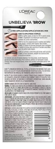 Gel Para Cejas L Oreal Paris Inbelieva-brow, Impermeable Y C Warm Brunette