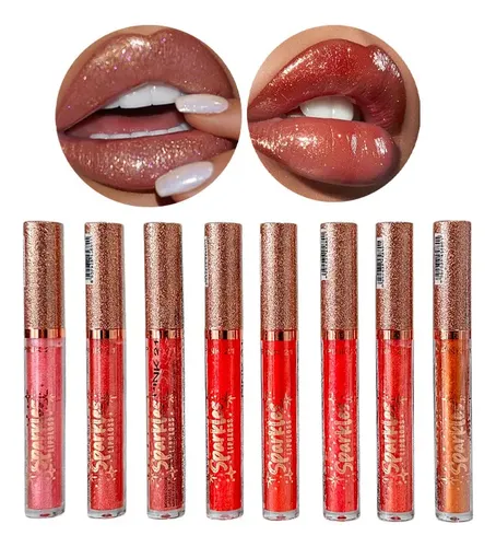 Lip Gloss Brillo Labial Glitter Sparkles Pink21 Caobamakeup