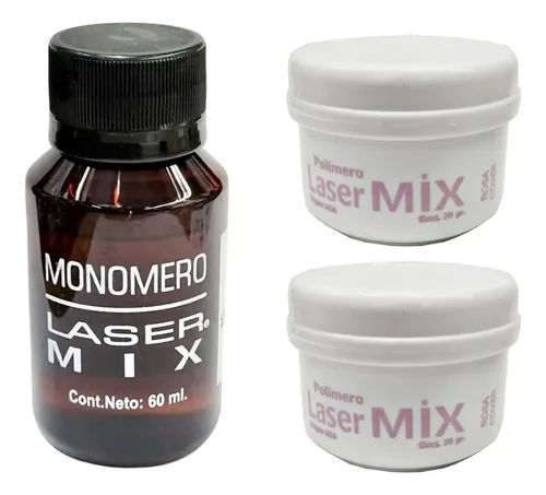 Kit Uñas Esculpidas Acrilico Laser Mix Monomero 2 Polimeros