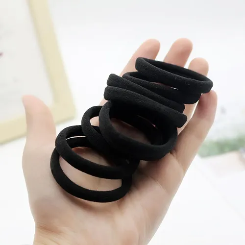 Cintas Elásticas Negras Para Mujeres Y Niñas, 200 Unidades