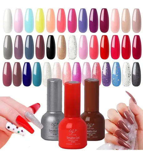 Kit X 6 Esmaltes Semipermanentes City Girl Uñas Manicura