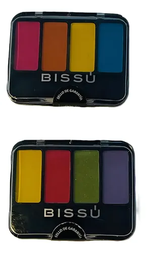 2 Paletas Cuartetos De Sombras Bissu