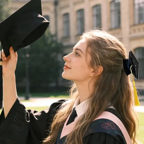 Minigorra De Graduación Con Pinzas Para El Pelo, Gorra Negra